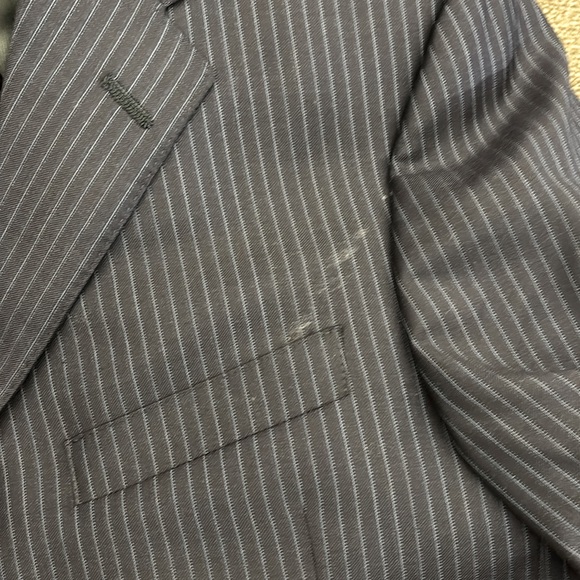 Loro Piano Blue Pinstripe Sport Jacket Blazer Men by Daniel Cremieux Size 38S - Picture 10 of 15